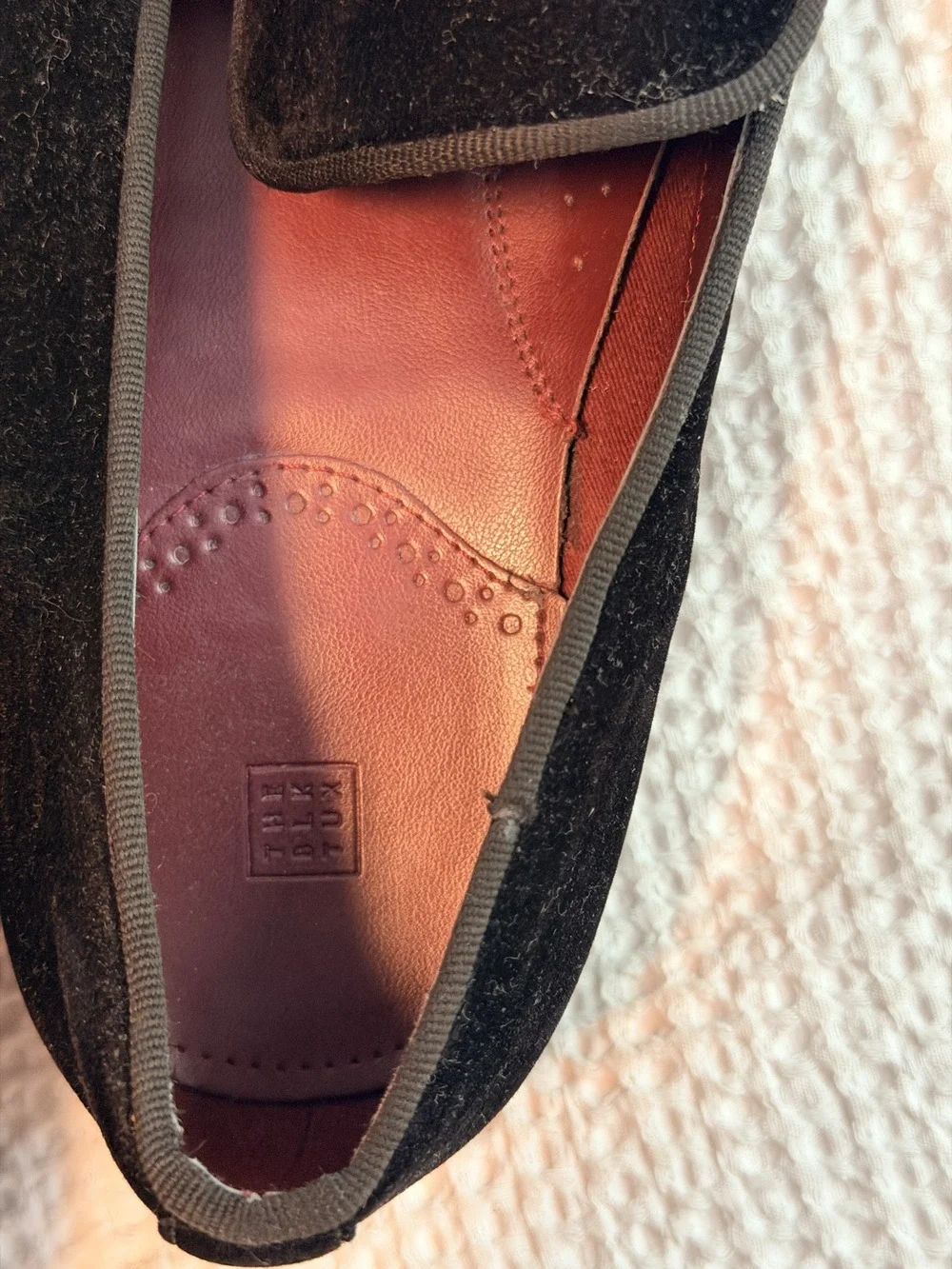 The Black Tux Velvet Slip-On Loafers Sz 11